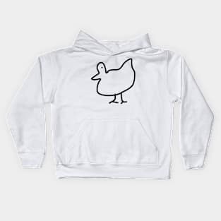 Duck art Kids Hoodie